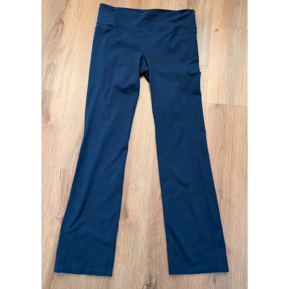 Athleta Straight Up Pants Athletic Wear‎ Straight Leg Midrise Navy Size XL